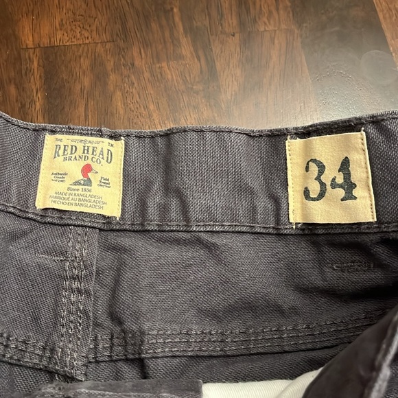 Red Head Canvas Utility Shorts Size 34 EUC worn a couple of times. Charcoal. - Picture 4 of 4